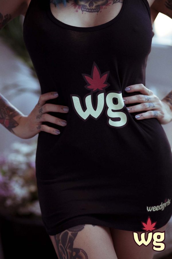 Weed Girls Black T Shirt