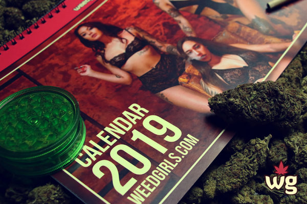 calendar 2019 weedgirls