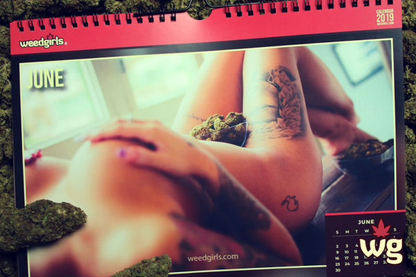 june calendar 2019 weedgirls | Weed Girls